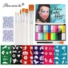 Amazon venda quente 12 grade Halloween palco maquiagem cor correspondência pintura corporal cor terno terno fábrica atacado