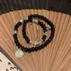 Nuevo Pulsera de Flor Fantasma de Montaña Estilo Chino para Mujer, Estilo Nacional, Nuevo Pulsera Retro de Gran Venta, Joyería de Mano Versátil Personalizada, Hecho a Mano