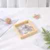 Caja de suspensión de película de PE del fabricante para anillos, pulseras, collares y otras joyas; caja de embalaje de joyería transparente, simple y de alta gama