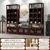 Nuevo mueble de entrada estilo chino, estante de exhibición estilo antiguo, separador de sala de estar, bambú nan vintage, panel de entrada y estante de almacenamiento simple moderno