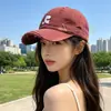 Gorra de Béisbol Vintage Estilo Americano con Letra Desgastada para Mujer, Diseño Trendy Desgastado, Gorra Versátil Casual para Exteriores de Primavera y Verano