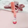Pente Pequeno Desenho Animado Pingente Fofo Mini Pente de Cabelo para Crianças Menina Pente de Cabelo Portátil para Bebê Pente para Franja Cabelo Quebrado