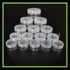 Caixa Redonda Transparente 15g Frasco com Creme Amostra para Teste Suprimentos de Viagem Caixa Portátil de Creme Cosmético