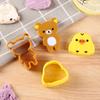 Urso Galinha Fofo Molde de Biscoito DIY Molde de Sanduíche de Pão Molde de Bolinho de Arroz Urso Galinha Amarela Pacote com 2
