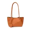 Bolsa tote feminina de ombro único, bolsa de palha estilo coreano, bolsa de ombro de alta costura, bolsa de grande capacidade para compras e deslocamento