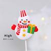 Decoração de bolo de Natal cola macia Papai Noel boneco de neve alce menino menina árvore de Natal bolo plug-in