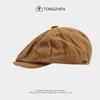 Sombrero Retro Progresivo Estilo Japonés Gorra Usable Positiva y Reversible Sombrero de Repartidor Caqui para Hombre Boina para Fashionistas Sombrero de Pintor para Mujer