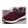 Invierno Nuevo Viejo Pekín Zapatos de Tela Zapatos de Algodón para Madre con Forro Polar Grueso Cálido Suela Blanda Zapatos de Algodón Antideslizantes para Personas Mayores