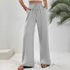 Ropa de Mujer Transfronteriza 2025 Amazon Nuevo Pantalones Casuales Sueltos de Pierna Ancha de Cintura Alta Pantalones Largos Shopee Comercio Exterior Estampado Digital