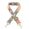 Acessórios para Bolsa Feminina Novo Estilo Alça Larga Estampada com Diamantes Substituição de Alça de Bolsa Transversal de Ombro Alça Pequena Multicolorida para Bolsa de Ombro