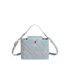 Bolso Cruzado de Moda Versátil y Tendencia para Mujer 2025 con Bordado de Rombos y Estilo Bolso de Mano Vintage