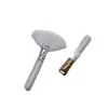 Cepillo Facial Blanco Portátil con Forma de Abanico, Pelo de Fibra Suave y Esponjoso, Brocha de Maquillaje, Tienda de Belleza, Cepillo de Burbujas