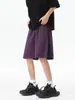 Marca de Moda Estilo Americano Pantalones Cortos de Secado Rápido para Hombre Otoño Malla Transpirable Diseño Deportivo Pantalones Sueltos Rectos de Playa