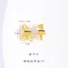 Fuerte Retención de Color Arena Dorada Antigua Accesorios DIY Tesoros Auspiciosos Ocho Tesoros Flor de Loto Caracola Piscis Acuario Paraguas del Tesoro Colgante Collar para Mujeres