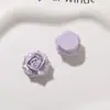 Parches de adorno de flor de rosa nuevos y creativos en colores de macarrón arcoíris Accesorios para pendientes DIY