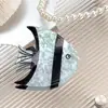 YHJ Accesorios para el Cabello Nueva Serie Oceánica Colorido Hada Acrílico Pinza de Agarre Diseño Sentido Avanzado Pinza Tiburón para el Cabello