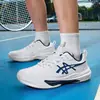 Tênis de Badminton Novos Masculinos Transfronteiriços, Tamanho Grande, Sola Confortável, Tênis Leves para Corrida ao Ar Livre, Tênis de Tênis Masculinos Atacado, Azul Lago