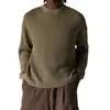 Suéter de Punto Redondo para Hombre, Chaqueta Pulóver Nueva de Otoño e Invierno 2025, Informal de Moda
