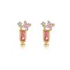 Pendientes Populares de Helado de Verano Transfronterizos para Mujer, Pendientes Dulces de Piruleta Estilo Ins, Joyería al por Mayor de Oro Real de 18 Quilates