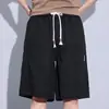 Marca de Tendencia de Verano [Lyocell + Lino] Pantalones Cortos de Verano para Hombre Casual Versátil Tacto de Alta Gama Pantalones Cortos tipo Bermuda para Hombre