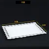 Adornos para Mesa de Postres de Boda Estilo Europeo Soporte para Pasteles Accesorios de Boda Plato para Pasteles de Encaje Hierro Forjado Soporte para Snacks de la Hora del Té de la Tarde