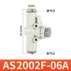Válvula de Mariposa de Tubería Tipo SMC Válvula de Velocidad Ajustable Actuador de Control de Cilindro de Paso Recto Junta de Tubería de Aire As1002/2052Fs