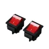 Interruptor Alavanca Iluminado Kcd4 com Quatro Pinos e Duas Posições, Interruptor de Botão de Liga/Desliga Universal Atacado