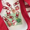 Novo chaveiro de Natal para meninas, bolsa de estudante, pingente, conjunto de fones de ouvido de cura fofos, presentes pendurados para namoradas