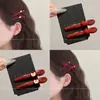 Pasador de Pelo de Manzana de Alta Calidad para Mujer, Elegante Pinza para Flequillo, Lindo Pasador de Pato Lateral para Niñas