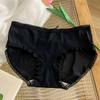 Doce Sea Salt menina cueca simples cintura média confortável cueca bainha macia cuecas de arco das mulheres