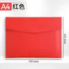 Bolsas de Documentos Empresariais Personalizáveis com Impressão de Logotipo, Pastas de Arquivo Impermeáveis, Bolsas de Documentos de Couro A4 Espessadas