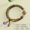 Pulsera de Sándalo Verde Añejo Argentino al por Mayor para Hombres y Mujeres, Joyería de Madera Cultural y Artística, Fábrica de Cuentas de Oración de Mano