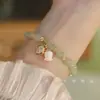 Pulseira Atacado Noite Estrelada Rosa Ins Nicho Estilo Floresta Retrô Versátil Luxo Leve Estudante Melhor Amigo Presente de Formatura Estrela e Lua