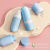 Frasco PET de 50ml com spray de pressão para tônico e água floral, tamanho portátil para viagem, personalização leve
