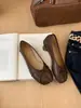 2026 Nuevos Zapatos de Punta Redonda y Punta Dividida con Lazo Zapatos Mary Jane Planos para Mujer Zapatos de Ballet Franceses