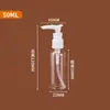 Botella Transparente de Emulsión PET en Stock Botella de Plástico Portátil para Gel de Ducha y Champú Botella Recargable Tipo Bomba para Viaje