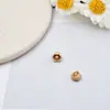 Acessórios de joias de liga de desenho animado de flor com furo para pendurar cor do material pulseira com contas corrente de celular acessórios diy feitos à mão