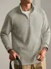 [Lã, Seda, Modal] Camiseta Base com Gola Alta Masculina 2026 Nova Primavera e Outono Manga Longa Top
