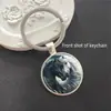 Llavero Colgante Redondo con Patrón de Caballo al Galope Venta Caliente Transfronteriza Llavero de Metal Colgante Pequeño Regalo