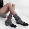 Calcetines de invierno de moda Fair Island, nuevos y a la moda, que combinan con todo, cálidos, con dobladillo y calcetines de punto de jacquard con botas de nieve.