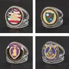 Depósito de fábrica insignia de metal hecha broche Signet insignia llavero insignia escolar moneda conmemorativa