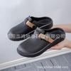 Plataforma Transfronteiriça Bocken Shoes Feminino 2024 Primavera Novo Conjunto de Verão Slip-on Preguiçoso Meio Chinelo Bocken Shoes