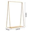 Exhibidor dorado para tienda de ropa, combinación de pie, estante para tienda de ropa para hombre y mujer, estante para ropa de hierro, exhibidor Zhongdao