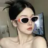 Óculos de Sol Gatinho Retrô para Mulheres Gatinho 2024 Novos de Alta Qualidade para Celebridades da Internet Óculos de Sol Anti-UV para Rostos Quadrados e Redondos