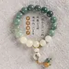 Pulsera de Bodhi Natural Envejecido DIY Colorida Frutal Dulce de Caramelo Envoltura para Dedo Suave Pulsera con Gradiente de Color Dulce de Caramelo