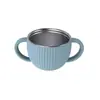 Ventas Directas de Fábrica Acero Inoxidable Silicona Vajilla Infantil Plato de Cena de Silicona Bol Tenedor Cuchara Babero Vajilla Set de Vajilla para Bebé