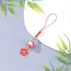 Colgante de Gato de Cerámica Sakura Cadena para Teléfono Móvil Colgante Creativo de Bolsa de la Fortuna Colgante Llavero DIY Colgante Pequeño