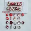 Arte de Unhas Maçãzinha Desenho Animado Joia Estilo Mesmo da Little Red Book Resina 3D Caroço de Maçã Vermelha Fofo Usável Unha DIY Acessórios