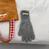 Pedido Coreano~Guantes de Punto sin Dedos de Lana para Pantalla Táctil de Color Sólido, Estilo Coreano Otoño e Invierno, Cálidos para Ciclismo para Mujer