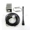 Antena de Intercomunicador para Vehículo Marino Clip de Borde para Balcón de Acero Inoxidable VHF 136-174MHz Cable Alimentador RG58 5 M Conector M Macho